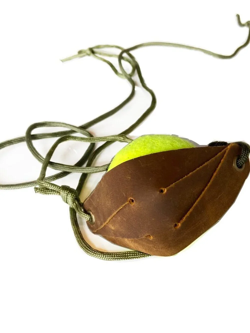 Leather Shepherd Sling Handmade Paracord Shepherds Sling Rock Thrower Old-Fashio